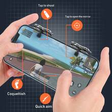 1 Pasang Kontroler Game Mobile, Joystick Pemicu Game Mobile, 10 Pelindung Jari Game, Cocok Untuk Ponsel Android dan iOS, Hadiah Untuk Pecinta Game Pria dan Wanita - Perak - View 8