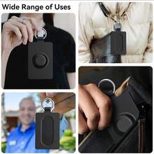 2pcs Tesla Key Card Holder With AirTag Slot, Soft Silicone Key Card Protective Case, Compatible With Model Y S X Cybertruck, With Keychain Key Ring Key Holder - View 5