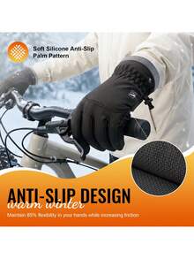 Ski Gloves, Warm And Breathable Snow Gloves, Touchscreen Compatible, Suitable For Outdoor Sports - Skiing - Cycling - Running - Driving - Winter Warm Gloves - Ski Gloves - View 6