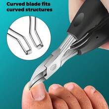 1/2/3/4pcs Professional Stainless Steel Nail Clipper Set, Manicure & Pedicure Kit With Nail File, Toenail Clipper, Non-Slip Handle, Suitable For Thick Hard Nails, Home Care - Multicolor - View 2