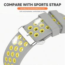 1件裝 柔軟矽膠錶帶，適用於 Mi Band 8 9 10，運動手錶錶帶手環替換配件，相容 Mi Band 10 9 8 - Compatible With Xiao Mi band 8/9/10 - 查看 6