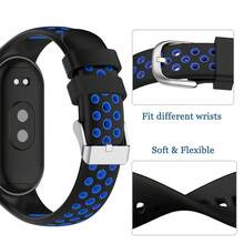 1件裝 柔軟矽膠錶帶，適用於 Mi Band 8 9 10，運動手錶錶帶手環替換配件，相容 Mi Band 10 9 8 - Compatible With Xiao Mi band 8/9/10 - 查看 5
