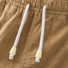 Set Of 3 Premium Linen Shorts For Men - Luxury Beachwear - Óxido marrón - Ver 3