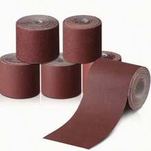 1PC 2m Continuous Abrasive Sandpaper Roll, Suitable For Wood Sanding, Metal Polishing, Car Detailing - Rust Brown - View 1