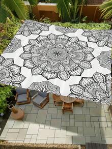 1 chiếc lều cắm trại ngoài trời in 2D, vải che nắng họa tiết Mandala, mái che nắng và bạt cắm trại leo núi, có thể giặt được, phù hợp cho nhiều bối cảnh như vườn, cắm trại, bãi biển, không bao gồm cọc chống - Nhiều màu - Xem 6