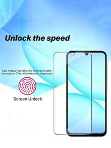 4合1套裝 - 2片 Galaxy A17 鋼化玻璃螢幕保護貼 + 2片相機鏡頭保護貼，適用於 Galaxy A16, A15, A14, A57, A07, A56, A55, A54, A53, A52 [相容手機殼] [防刮] [超音波指紋解鎖] 高畫質保護膜 - 無色 - 查看 6