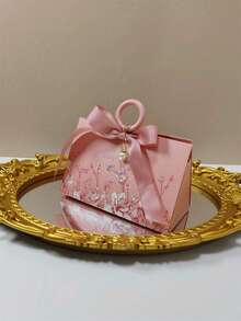 20pcs Assorted Sizes Multi-Color Heat Transfer Paper Gift Boxes, Exquisite European Triangle Pearl Floral Design, Suitable For Mother's Day, Wedding, Birthday, Anniversary, Christmas, Holiday Party, Used For Jewelry, Cupcake, Candle Gift Packaging - Multiple Styles - View 12