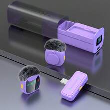 Mikrofon Jepit Magnetik Nirkabel - Dilengkapi dengan Pengurangan Kebisingan AI, Pengaturan Plug-And-Play yang Praktis, Fungsi Mute Instan, Dilengkapi dengan Klip Magnetik, Penutup Bulu Tahan Angin, Fungsi Reverb Terintegrasi, dan Desain Elegan yang Ringkas. Cocok untuk Perekaman Video, Pembuatan Vlog, Live Streaming, Pembuatan Film Platform, dan Skenario Lainnya (Kompatibel dengan Ponsel Antarmuka Type-C). - Tipe-c - View 8