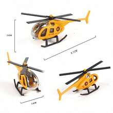 1/2/3/4PCS Helicopter Airplane Model, All Metal Material, Model Toy, Furniture Decoration Ornament, Decorative Item, Display Piece, Birthday Gift, Holiday Gift, Perfect Gift, Gift, Toy - Multicolor - View 6