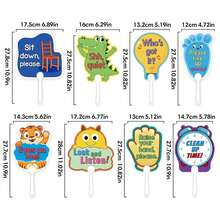 8pcs Teacher Classroom Rules Sign Set - Handheld Boards, Essential For Teaching And Educational Activities - Teacher's Handheld Whiteboard - View 2