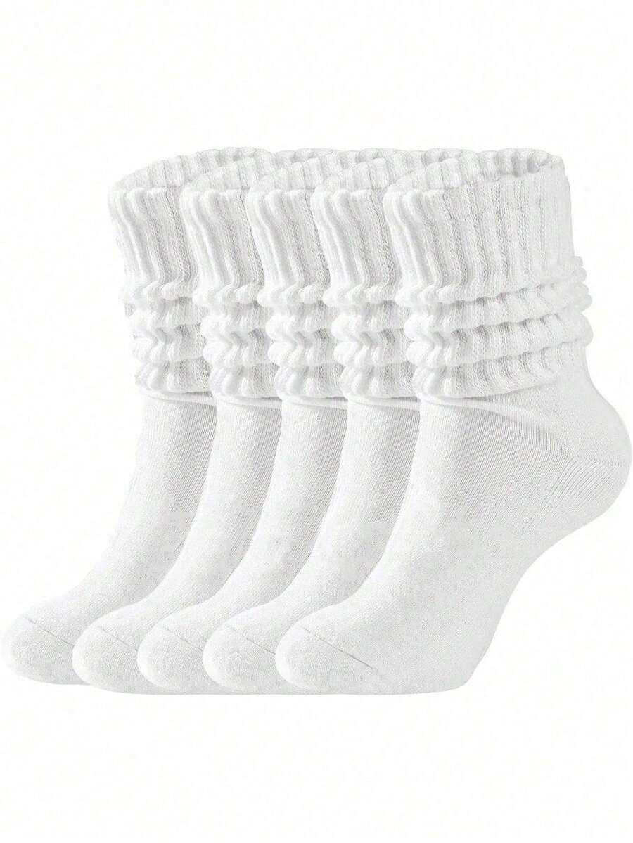 1/3/4/5/6/7/8/10 Pairs Women's Multi-Color Fashion Bubble Elastic Socks ...