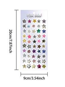 Y2K Star Vinyl Sticker Sheet, Aesthetic Leopard Zebra Print Colorful Mini Star Stickers, Cute Small Star Decals For Journal Planner Water Bottle Laptop Phone Case Scrapbook Decor - Y2K Star - View 8