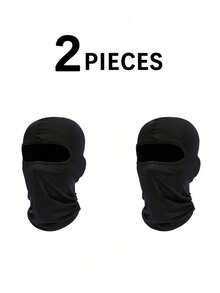Multi-Pack Unisex Solid Color Balaclava Headwear Single-Hole Full Face Mask, Suitable For Daily Outings, Outdoor Activities And More - Multicolor - View 14