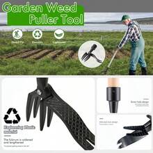直立式手動可拆卸園藝除草器 - Black - 查看 5