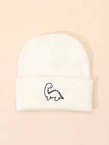 Children's Autumn New Knit Hat, Cute Embroidered Dinosaur Design, Suitable For Boys And Girls Aged 1-4 Years - Multicolor - View 6