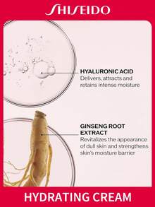 Shiseido Essential Energy 紅瓶面霜 50ml，提供長效保濕，強化肌膚屏障，改善乾燥肌膚與暗沉膚色。不黏膩質地快速吸收，適合所有膚質，適用於早晚日常使用。 - Hyaluronic Acid - 查看 3