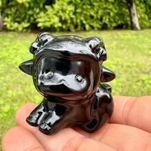 1PC Mixed Natural Crystal Cute Little Sheep Statue, Hand Carved Mini Sheep Healing Gemstone Animal Figurine, Christmas Pendant Desktop Decor Gift For Crystal Collectors - Multicolor - View 23