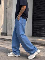Calça Jeans Baggy Calça Balão Larga Corte Reto Carpenter UNISEX