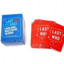 Last Call Juego de Bebida - Juego de Cartas Divertido para Fiestas - Azul menta - Ver 3