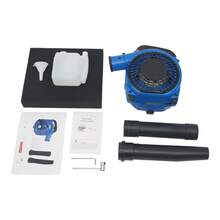 YUNRUX 2-Stroke Leaf Blower, Powerful Handheld Snow Blower, Leaf Blower For Lawn Care, Snow Removal In The Garden - 藍色 - 查看 3