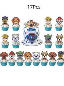 7/13/14/17/21/24pcs Paw Patrol Cake Toppers, Suitable For Parties, Birthdays, Celebrations, Mother's Day And Other Occasions - Cartoon - View 18