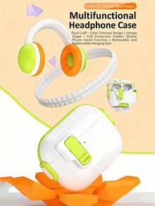 1pc Creative Protective Case With Stand And Lock Switch For Airpodspro3 Wireless Bluetooth Earphones, Compatible With 4th Generation - Multicolor - View 7