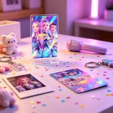 asmodee 30pcs K-Pop Style Holographic Photo Cards, Anime Boy Group Collectible Lomo Card Box Set, Idol Trading Cards For Album Binder, Fan Collection And Gift - 1 YEAR - View 1