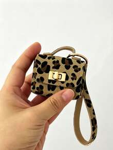 High-Quality Faux Leather Material, Embossed Design, Rectangular, Fashionable Car Key And Bag Accessory, Ideal Gift, Key Organizer | Keychain | Gold Snap Button, Keychain, Car Keychain, Girl Bag Charm, Backpack Decoration. Coin Purse Keychain, Cute Bag Charm, Car Keychain, School Bag Decoration, Small Gift - Multicolor - View 4