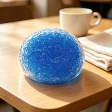 1pc Handmade Crystal Mochi Ball Soft Stress Relief Toy, Handcrafted TPR Material Tactile Toy, Size: 6cm, Relaxing And Great Gift - Random Colors and Styles - View 6