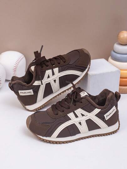 1 Pair Children's Sports Shoes, Winter, Boys Casual Athletic Shoes, New Low-Top Girls Shoes, Soft Sole Versatile Sports Shoes
