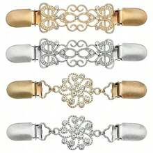 1Pc/2/3/4Pcs Waist Tightening Sweater Clips, With Buckle, Women's Multi-Purpose Shawl And Cardigan Clips - Multicolor - View 10