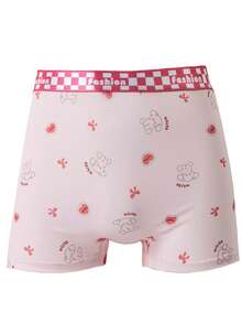 5pcs High Waist Plus Size Panties, Comfortable Fashion Design, Solid Color & Printed Pattern, Breathable Fabric, Non-Slip Fit - Multicolor - View 7