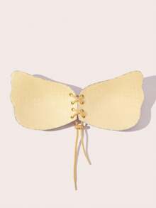 Lignisse Leopard Print Lace Up Sticky Bra Women Adhesive Bra Reusable Invisible Nipple Covers Push Up Strapless Backless Bra For Dress Party - Multicolor - View 7