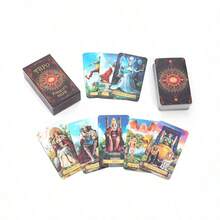 1 buah Kartu Tarot Misterius Kartu Permainan Ramalan Nasib Permainan Pesta Tapo - Merah tua - View 4
