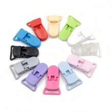 4/8/10/20/30Pcs T-Shaped Plastic Clips With Alligator Clips, These Clips Can Be Used For Handkerchiefs, Towels, Straps, Badges, Durable Multi-Purpose Clips, Suitable For Crafts, Displays, Hanging Decorative Cards (Random Colors, Black, White) - Multicolor - View 10