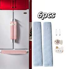 1/2/6pcs Refrigerator Microwave Anti-Oil Door Handle Covers, Washable Pull Door Handle Protectors, Handle Covers, Suitable For Microwave, Oven, Glass Anti-Stain Door, Door, Swing Rope, Kitchen Decor, Home Decor, Farmhouse Decor, All Season Use - Multicolor - View 13