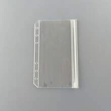 A5A6A7M5 多尺寸透明活頁夾口袋，PVC 材質，更透明耐用，無滑軌設計，可收納更多文具，可用作儲蓄計畫袋、文具袋、文件收納袋，開學季居家學習用品袋 - 多色 - 查看 4