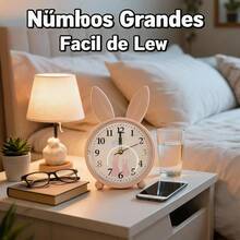 Unisex Practical Style For Bedroom And Office Desk Clock - Pink - View 3