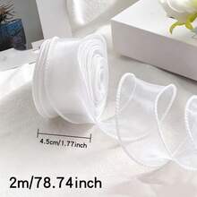 2m Polyester Ribbon Bouquet Packaging Material, Handmade Birthday Gift Box/Gift Packaging, Gift Packaging Ribbon, Cake Packaging DIY Bow Bouquet Packaging Material - Decorative Ribbon - View 14