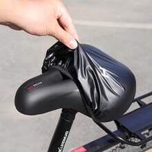 Bicycle Seat Rain Cover, Thickened Waterproof PVC Material, 360° Full Coverage Design, Non-Slip Elastic Edge, Rainproof, Snowproof, Sunproof, Corrosion-Resistant, Universal For Mountain Bikes And Electric Bicycles, Essential Outdoor Cycling Gear - Multicolor - View 2