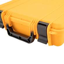HaroldDol Watch Storage Box With 12 Slots Portable Plastic Suitcase Display Case With Latch, Shockproof ( Yellow )[Ideal Daily Accessory] - Yellow@FSLMGF8WWDFKH - View 7