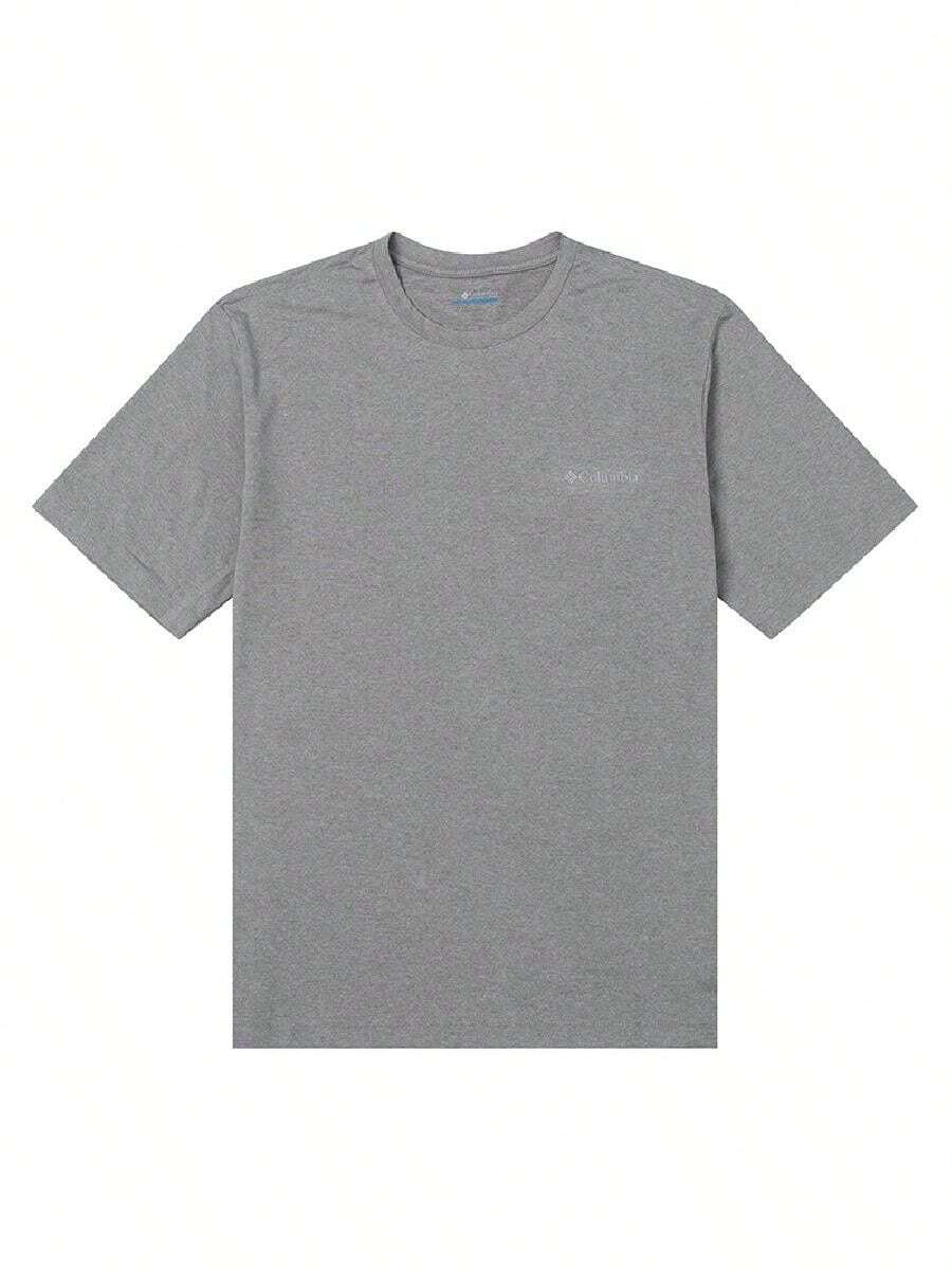 Columbia Men's Tech Trail™ Crew Neck II 26 Summer New Outdoor Sports Running Casual Short Sleeve T-Shirt AE5545003 - Grey - View 1