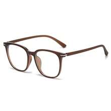1pc Ins Gentle Minimalist Ultra-Light Round Eyeglasses, Flattering For All Face Shapes, Great For Office No-Makeup Commute & Students' Back-To-School Campus Outfits - Brown - View 6
