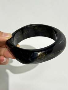 4件/1套琥珀透明樹脂與金屬手鍊組，隨性復古女款飾品，適合海灘度假與短途旅行穿搭 - 彩色 - 查看 8