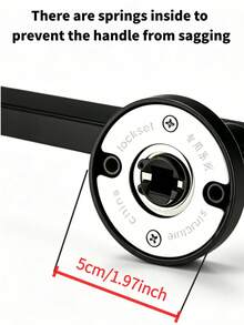 Interior Door Handle | Lockless | Keyless - Black - View 3