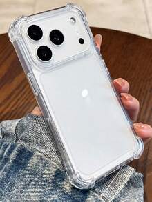 VRNOEI 1 buah Casing Ponsel Transparan Minimalis Premium Tahan Guncangan, Kompatibel dengan iPhone 17 11 12 13 14 15 16 17 Pro Max, Casing Pelindung Transparan Tahan Guncangan dengan Perlindungan Penuh - MultiWarna - View 2