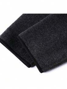 Premium Vintage Loose Wool Blend Button Coat For Evening Dates, Travel And Daily Wear In Spring And Autumn - Dark Grey - View 6