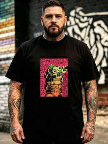 Men T-Shirts - 黑色 - 查看 1