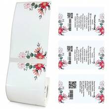 One Roll Of 100 Sheets Of Color Pattern Thermal Paper, With Dimensions Of 50x80mm (1.97x3.15in), Is Suitable For M110, M221, M220, M120, M200 And Marklife P50 Label Printers. It Is Very Suitable For Printing Addresses, Mailing Information, - View 1