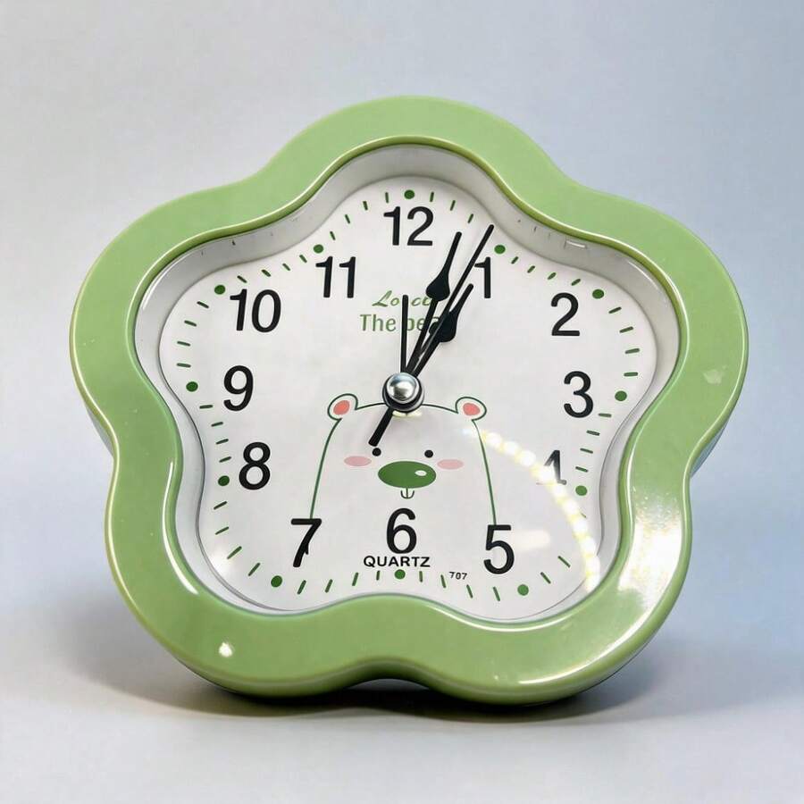 Unisex Practical Style For Bedroom And Office Desk Clock - Green - View 1